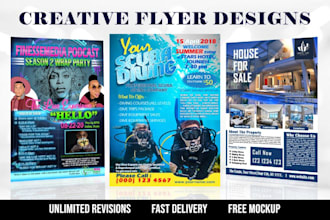design all business, company, product flyer in just 24 hours