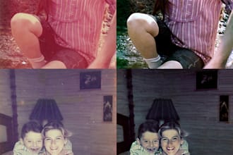 recuperaré y retocaré fotos antiguas o viejas en mal estado