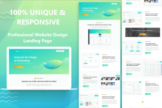 design responsive website and landing page ui and ux