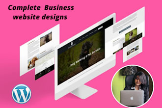 design professional business website with blog in wordpress