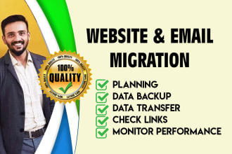 do migration website, emails, wordpress