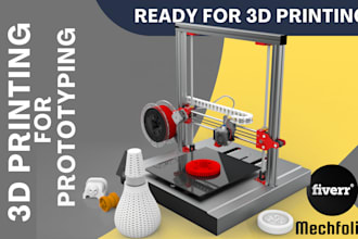 design prototype in stl for 3d printing