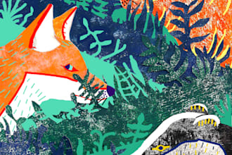 illustrate bold and striking animals illustrations for you