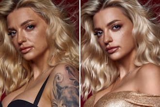 do portrait photo retouching for dating websites, linkedin, and instagram