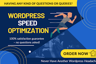 do wordpress website speed optimization