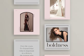 design attractive instagram post and story