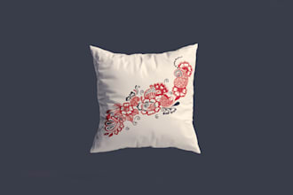 create a pillow, bag, mug designs