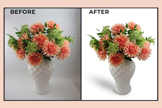 remove background  and product photo editing  for bulk images
