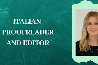 proofread and edit your italian text