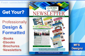 design and format your book, ebook, newsletter