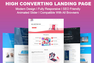 design responsive wordpress landing page