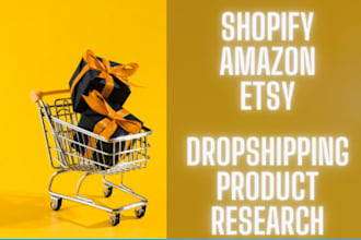 provide shopify dropshipping product research