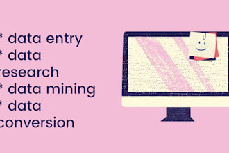 do data entry data research data conversion