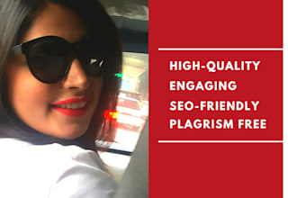 write engaging and SEO friendly content for you