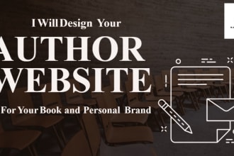 design an author website for your book and personal brand