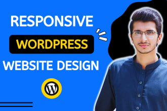 develop responsive wordpress website design or blog website