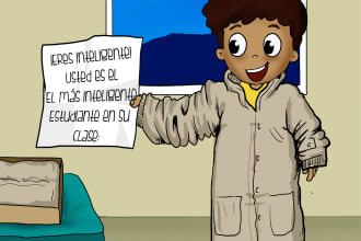 be your professional cartoonist illustrate stories and books