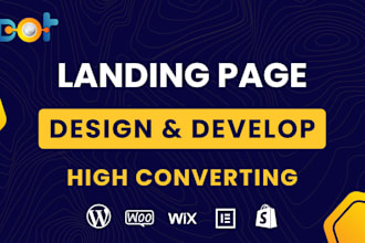 create professional high converting landing page