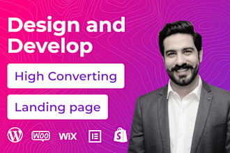 design and develop professional high converting landing page