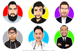 draw avatar cartoon face portrait in 24 hours
