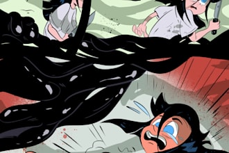 draw an expressive indie comic book page