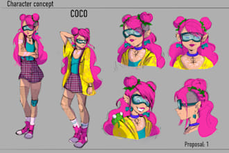 create expressive character designs for animation