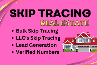 do skip tracing in bulk for real estate