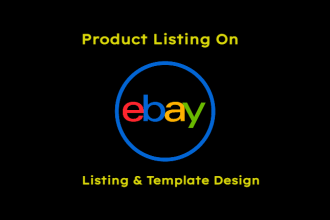 do ebay SEO listing  with html template and product listing
