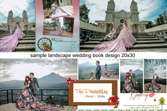 design your wedding book and retouch your photo looks great