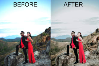 edit color correction and retouching your foto