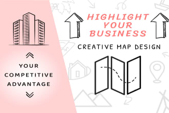 design a visually appealing map to promote your business
