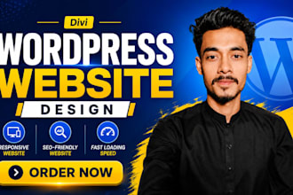 be your divi expert for divi wordpress website, divi website design