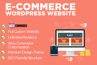 create a modern ecommerce wordpress website