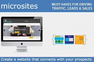design a creative microsite, event, landing page