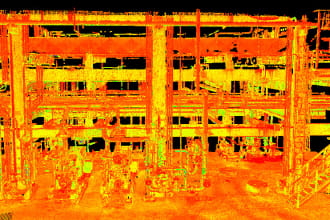 do point cloud to 2d and 3d modelling as built documentation of plants