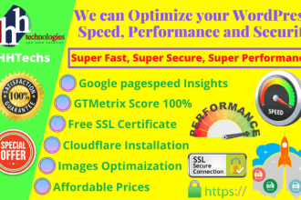 do wordpress speed optimization, improve page speed insights and gtmetrix score