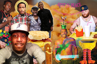 photoshop any picture you send me into a random but well done collage with additional attributes