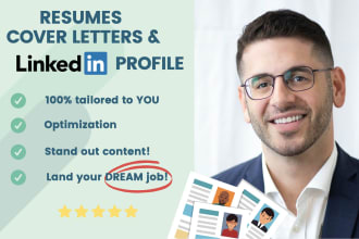 write the best resume, cover letter, and linkedin