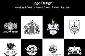 make heraldry shield, crest or coat of arms logo