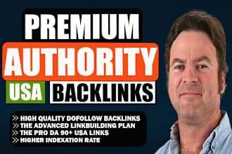 do 50 white hat dofollow backlinks USA link building
