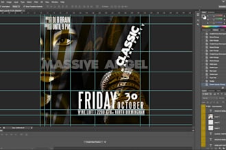 make a beautiful party flyer poster for you events
