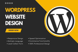 create wordpress website or ecommerce website or redesign your old website