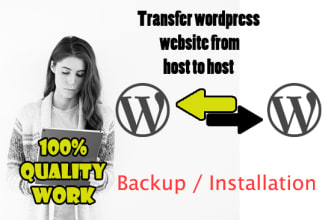 transfer your wordpress website to new host within 24 hours