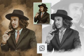 draw realistic your portrait into digital oil painting