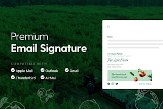create your modern html email signature