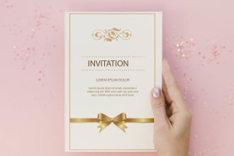 design wedding, birthday, party and  event  invitation card