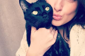 take photos with my funny cat