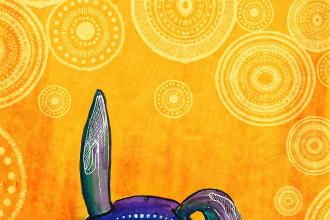 create cute illustrations for you, with super vibrant colors