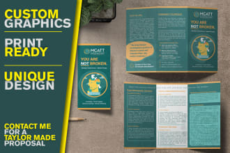 design business folded brochure, catalog or proposal