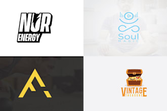 do modern business logo design in 24 hour